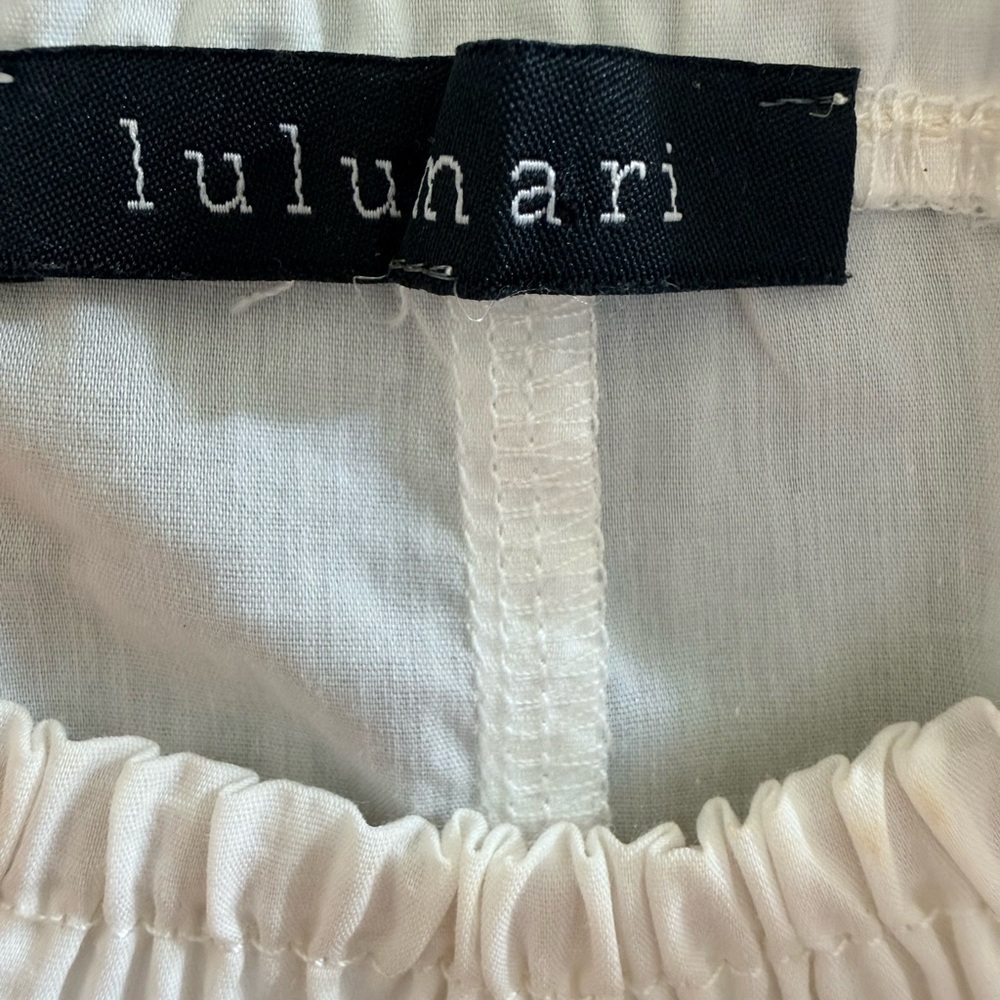 Lulumari Embroidered Off-Shoulder Mini Boho Dress  Size S - Picture 3 of 6